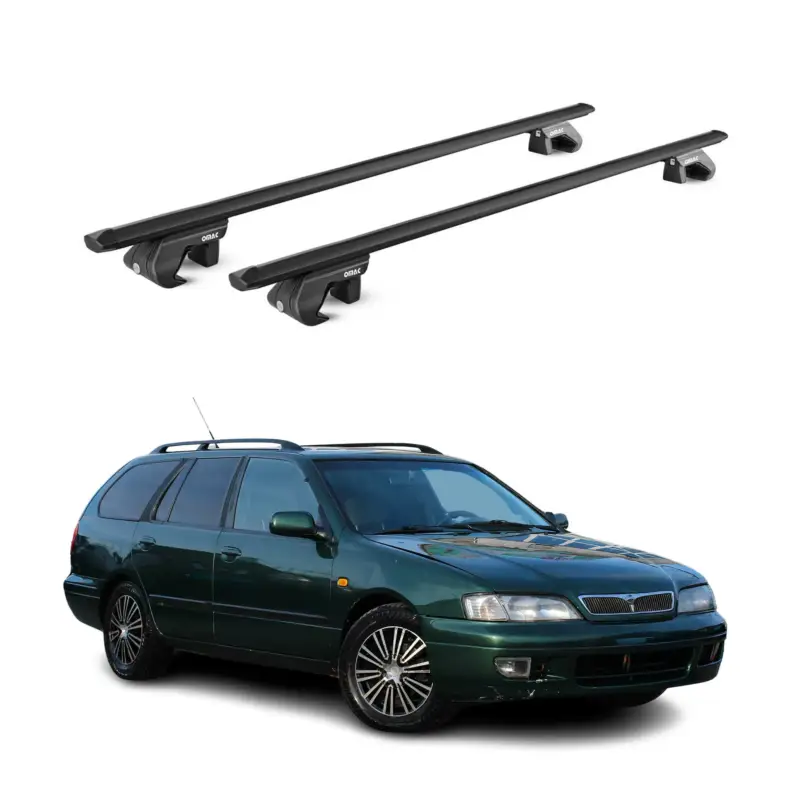 Direktkauf Dachträger für Nissan Primera Kombi P10 P11 P12 1990-2008 90kg Alu ABE Schwarz