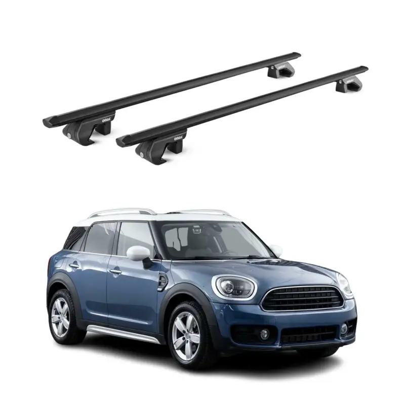 Dachträger Grundtäger für Mini Countryman F60 2017-2023 90kg Alu Schwarz 2x ABE Neu Im Sortiment