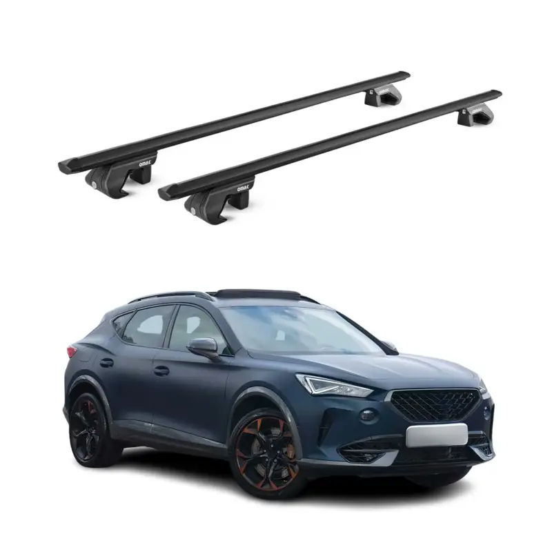 Dachträger Grundtäger für Cupra Formentor 2020-2026 90kg Alu Schwarz 2 tlg ABE Solange Der Vorrat Reicht