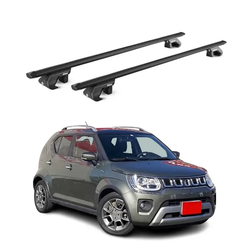 Dachträger Grundtäger für Suzuki Ignis mk2 2016-2026 90kg Alu Schwarz 2 tlg ABE Preisreduziert