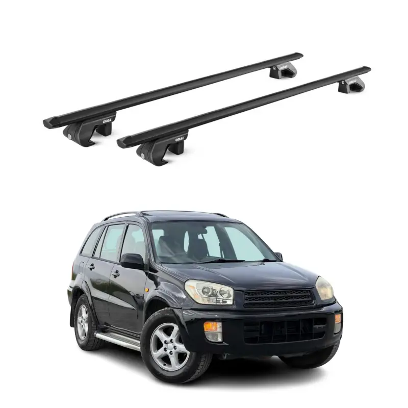 Knallerangebot Dachträger Grundtäger für Toyota RAV4 2000-2012 3-5 tür 90kg Alu Schwarz 2x ABE