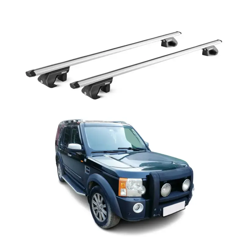 Jetzt Kaufen Dachträger für Land Rover Discovery III 2004-2009 5 tür 90kg Alu Silber 2x ABE