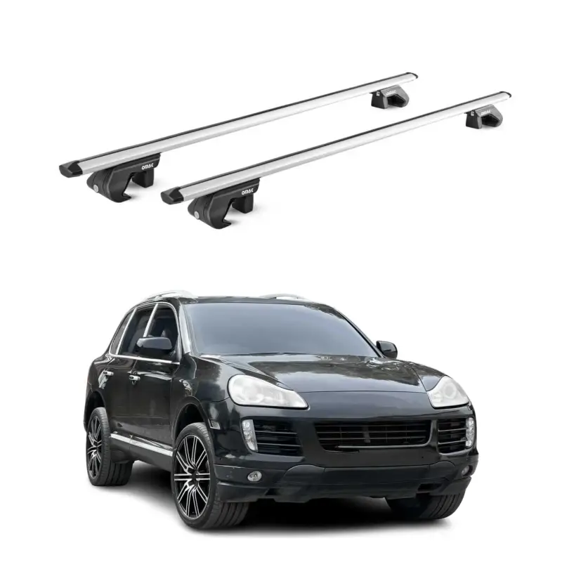 Dachträger Grundtäger für Porsche Cayenne 2002-2018 5 tür 90kg Alu Silber 2x ABE Super-Preis