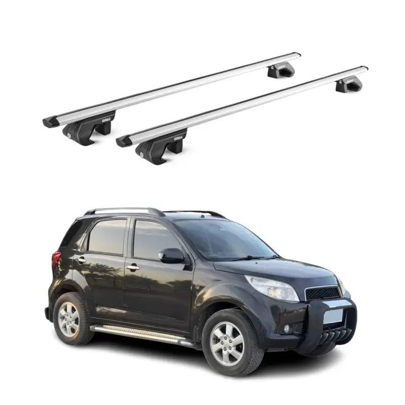 Kracherpreis Dachträger Grundtäger für Daihatsu Terios 2006-2017 90kg Alu Silber 2 tlg ABE