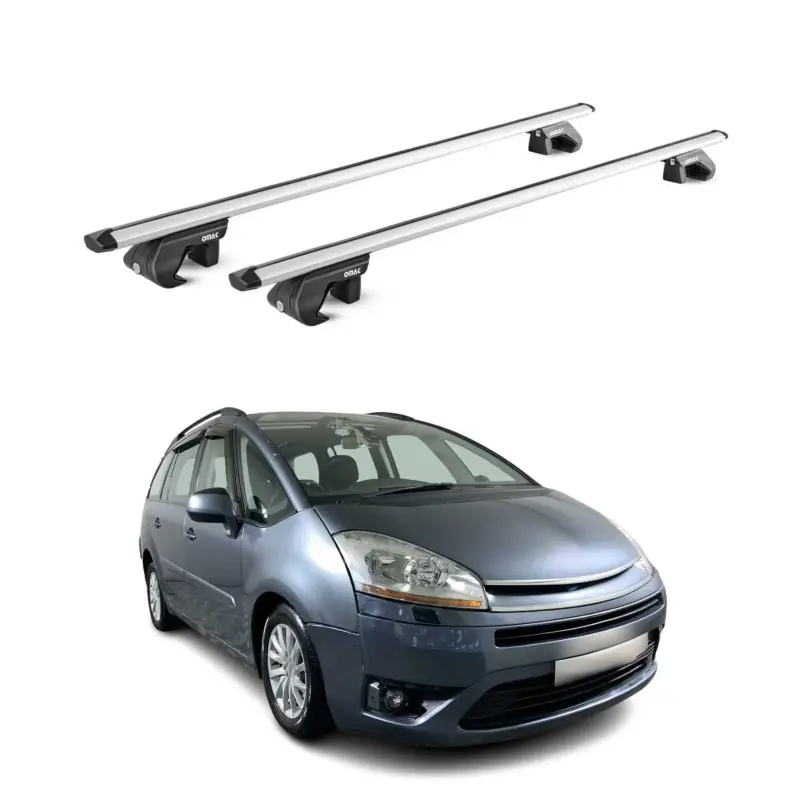 Wochenendangebot Dachträger für Citroen C4 Picasso / Grand Picasso 2006-2013 5 tür 90kg Silber 2x