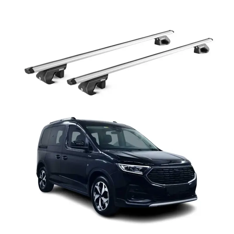 Dachträger für Ford Connect Tourneo 2022-2026 5 tür 90kg Alu Silber 2x ABE Expressversand