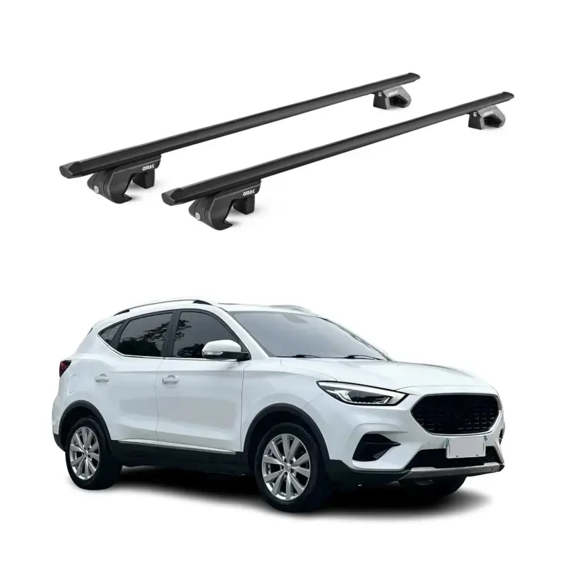 Schnäppchen Dachträger Grundtäger für MG ZS 2017-2026 90kg Aluminium Schwarz 2 tlg ABE