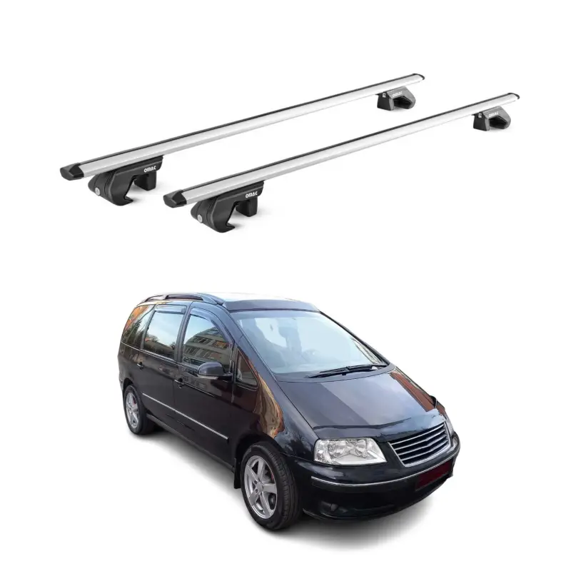Dachträger Grundtäger für VW Sharan 7M 7N 1995-2022 5 tür 90kg Alu Silber 2x ABE Billig