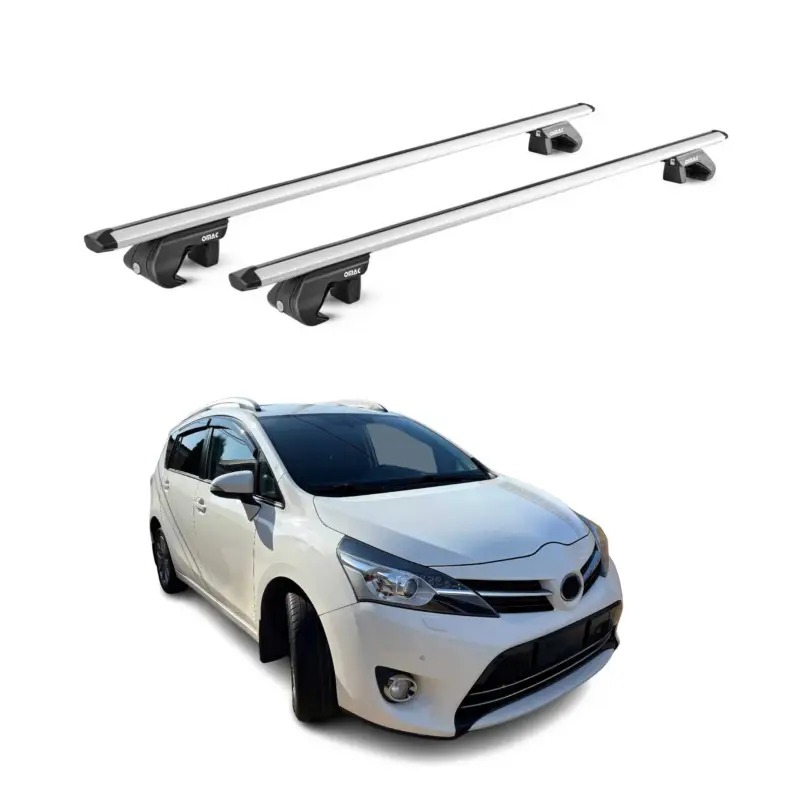 Dachträger Grundtäger für Toyota Verso 2009-2018 5 tür 90kg Alu Silber 2 tlg ABE Schneller Versand