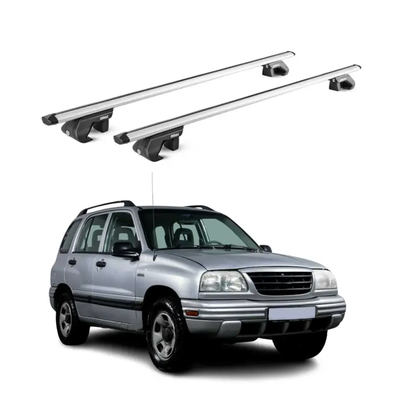 Nur Heute Dachträger Grundtäger für Suzuki Vitara mk2 1998-2005 5 tür 90kg Alu Grau 2x ABE