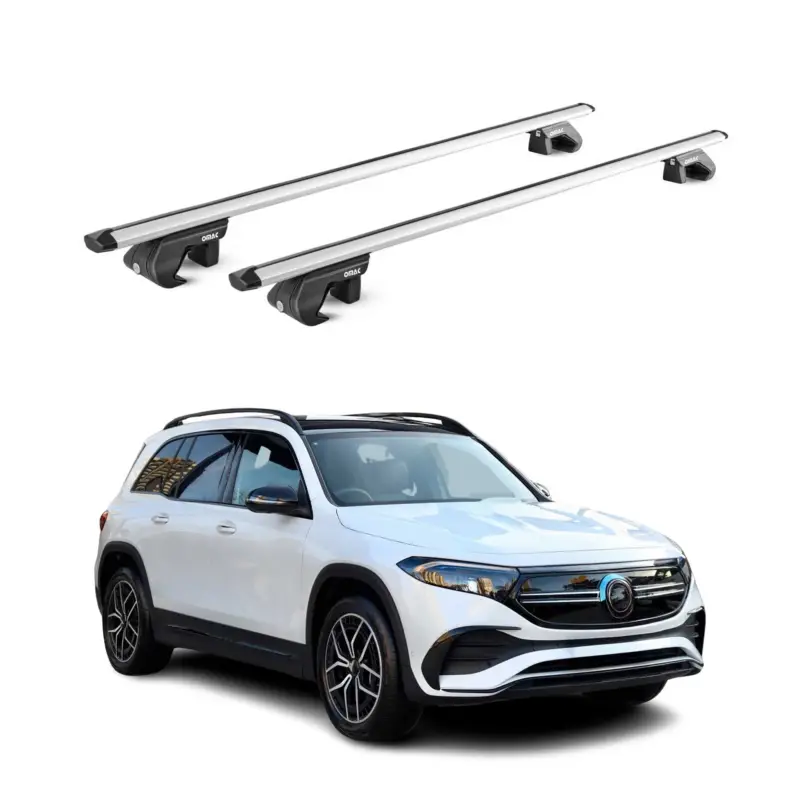 Dachträger Grundtäger für Mercedes EQB X243 2022-2026 90kg Alu Silber 2 tlg ABE Sonderangebot