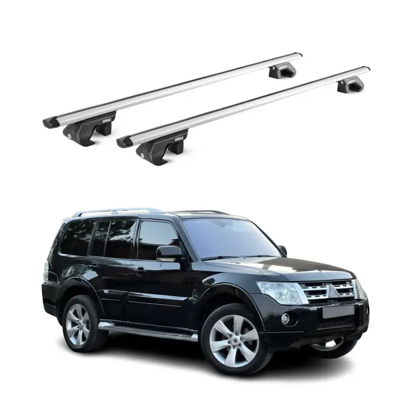 Knallerangebot Dachträger für Mitsubishi Pajero IV 2006-2021 3-5 tür 90kg Alu Silber 2x ABE