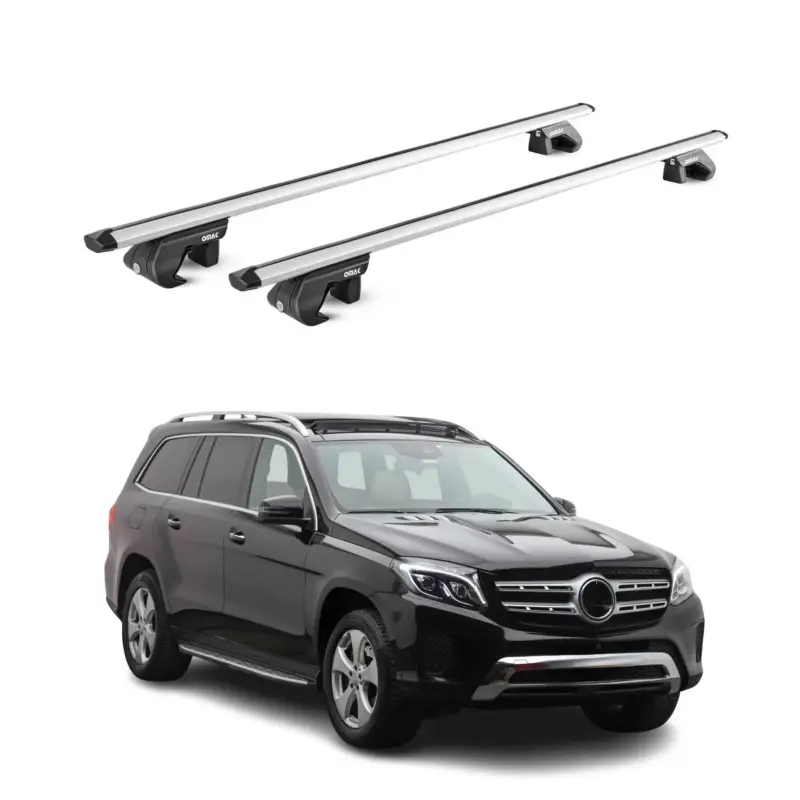 Saisonangebot Dachträger Grundtäger für Mercedes GLS X166 2016-2019 90kg Alu Silber 2 tlg ABE