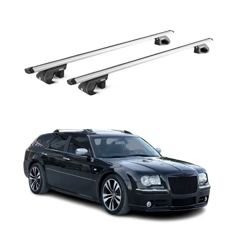 Dachträger für Chrysler 300C Touring 2005-2010 5 tür 90kg Alu Silber 2x ABE Schnäppchen