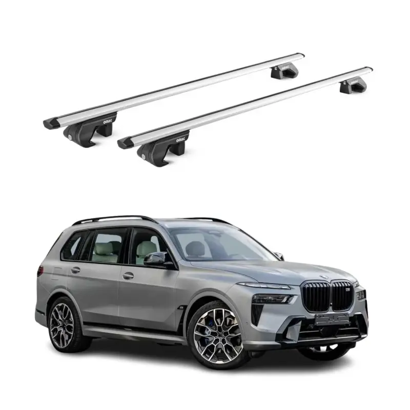 Dachträger Grundtäger für BMW X7 G07 2018-2026 5 tür 90kg Alu Silber 2 tlg ABE Saisonangebot