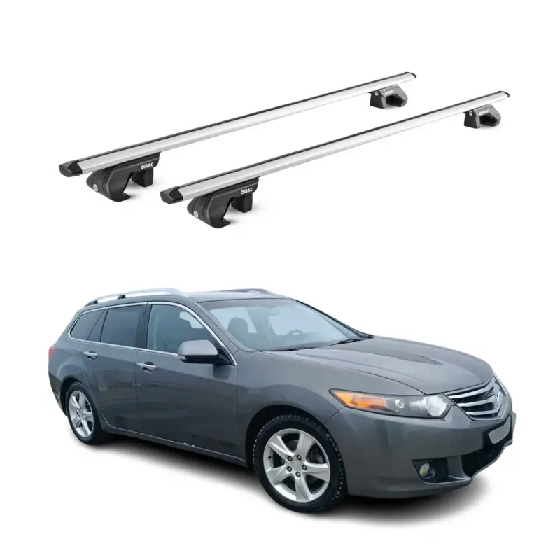 Dachträger Grundtäger für Honda Accord Kombi 1997-2015 5 tür 90kg Alu Silber ABE Billig