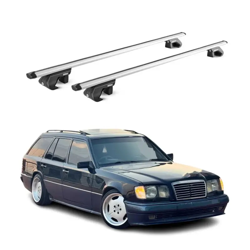 Sofort Bestellen Dachträger für Mercedes Classe E Kombi S124 1985-1995 5 tür 90kg Alu ABE Silber