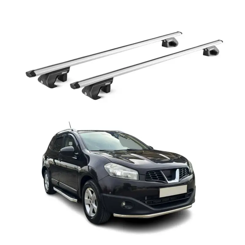 Begrenztes Angebot Dachträger für Nissan Qashqai J10 J11 2006-2021 5 tür 90kg Alu Silber 2x ABE