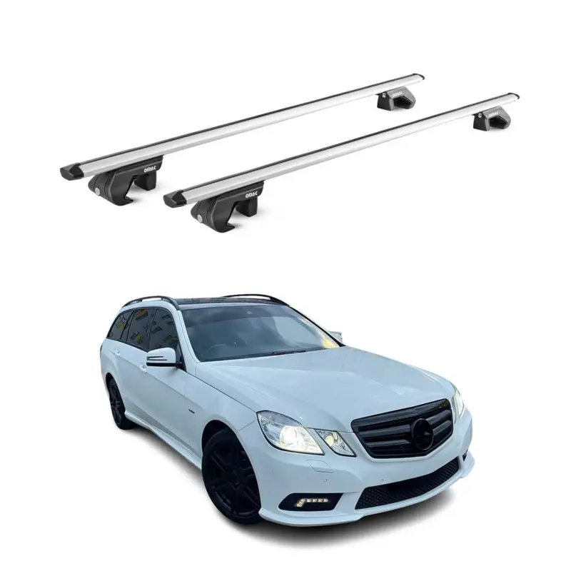 Aktuell Dachträger für Mercedes Classe E Kombi S212 2009-2016 5 tür 90kg Alu ABE Silber