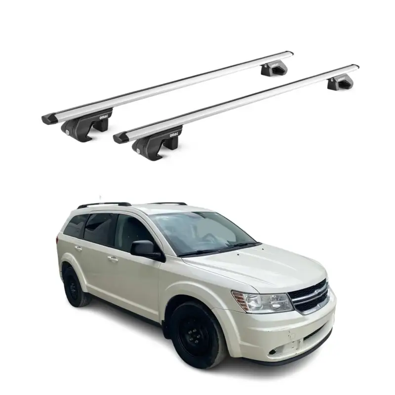 Dachträger Grundtäger für Dodge Journey 2008-2011 5 tür 90kg Alu Silber 2x ABE Nur Heute