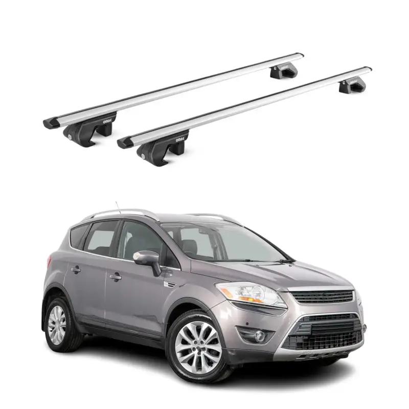 Super-Preis Dachträger Grundtäger für Ford Kuga I II 2008-2019 5 tür 90kg Alu Silber 2x ABE