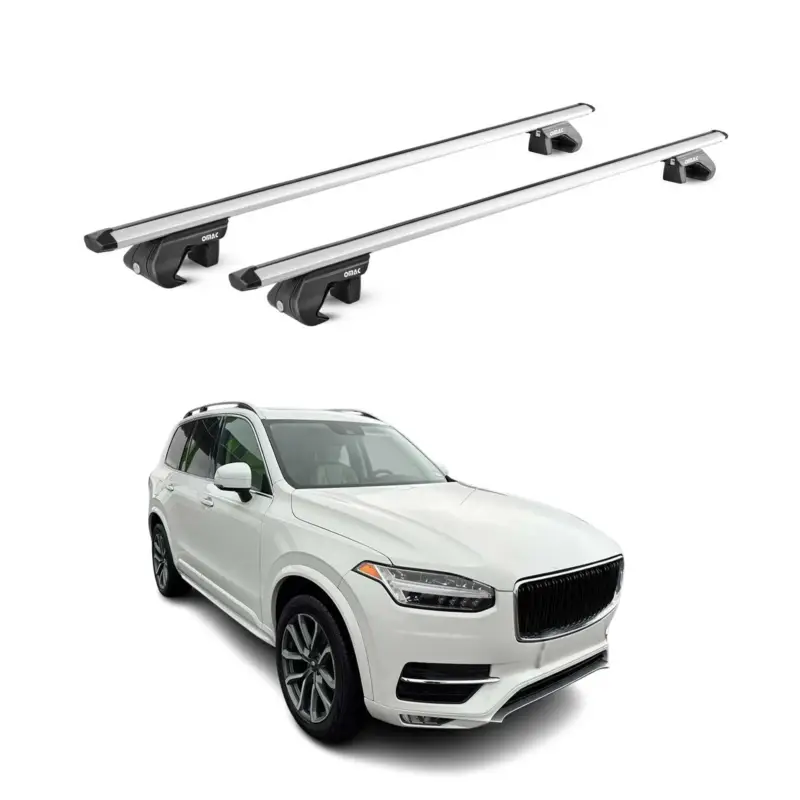 Sonderangebot Dachträger Grundtäger für Volvo XC90 2002-2026 5 tür 90kg Alu Silber 2 tlg ABE
