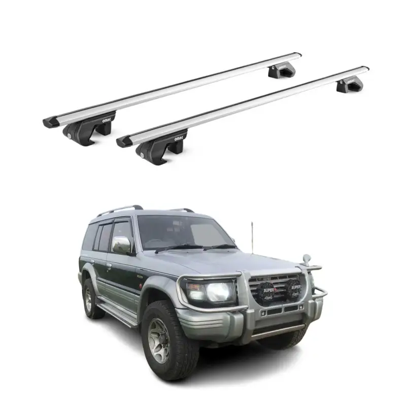 Dachträger für Mitsubishi Pajero V20 1991-1999 5 tür 90kg Alu Silber 2x ABE Saisonangebot
