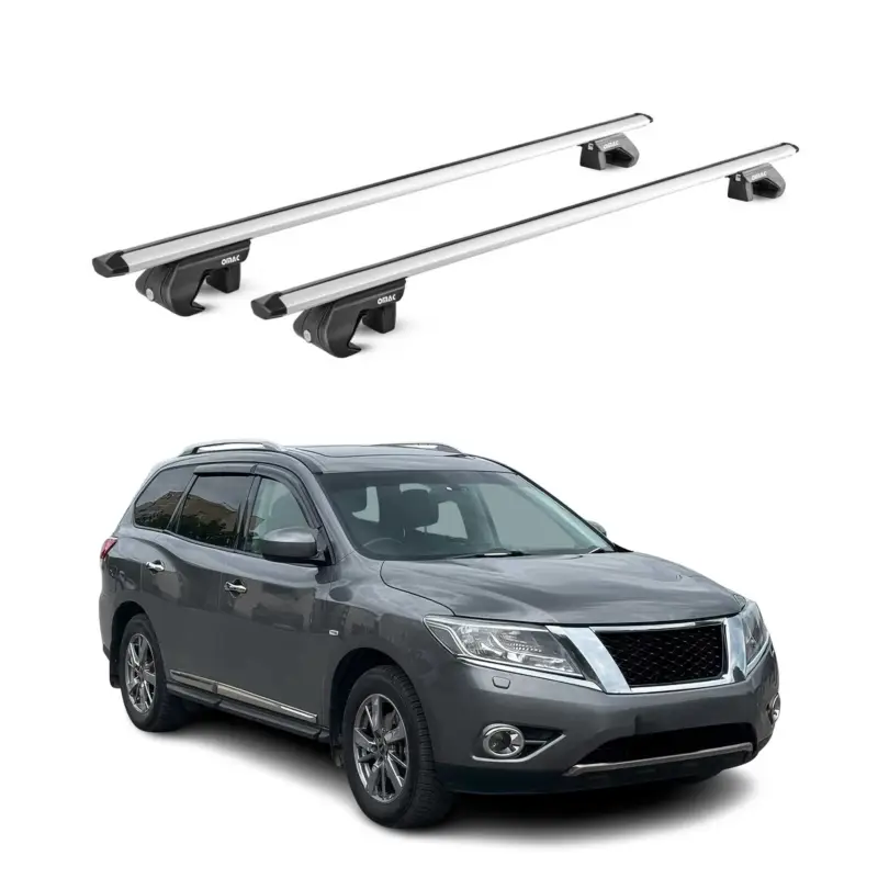 Dachträger für Nissan Patfhinder R52 2013-2020 5 tür 90kg Alu Silber 2x ABE Nur Heute