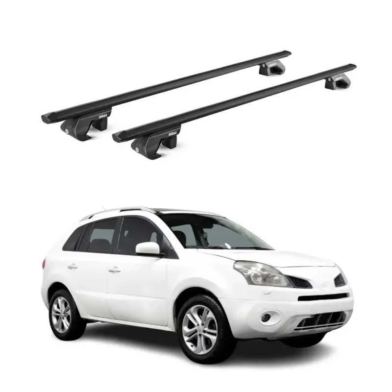 Dachträger Grundtäger für Renault Koleos mk1 2008-2016 5tür 90kg Alu ABE Schwarz Online Kaufen