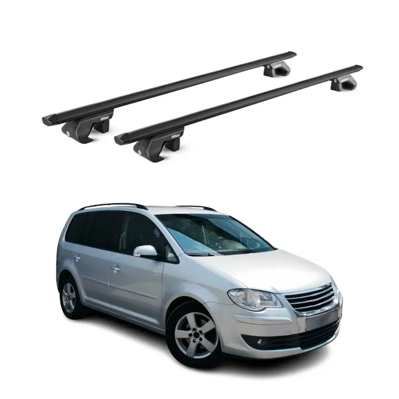 Sonderangebot Dachträger Grundtäger für VW Touran 1T 5T 2003-2026 5 tür 90kg Alu Schwarz ABE