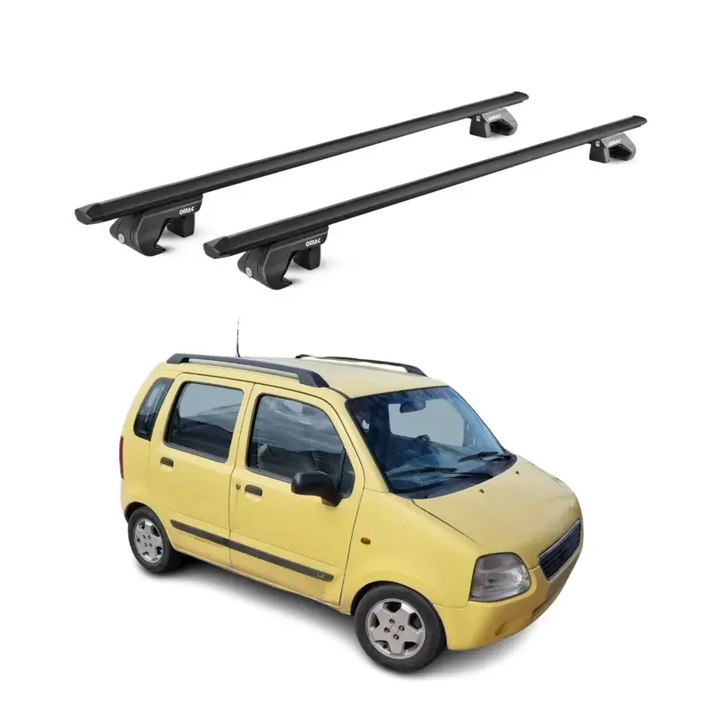 Dachträger Grundtäger für Suzuki Wagon R+ 2000-2008 5 tür 90kg Alu Schwarz ABE Jetzt Bestellen