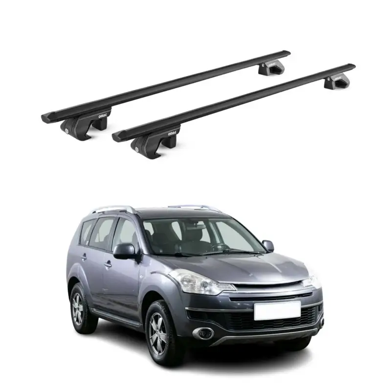 Abverkauf Dachträger Grundtäger für Citroen C-Crosser 2007-2012 5 tür 90kg Alu Schwarz ABE