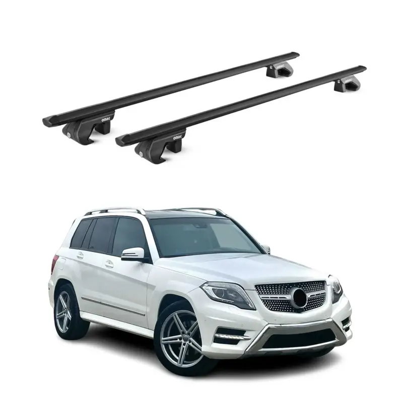 Dachträger Grundtäger für Mercedes GLK Klasse X204 2008-15 90kg Alu ABE Schwarz Bestpreis