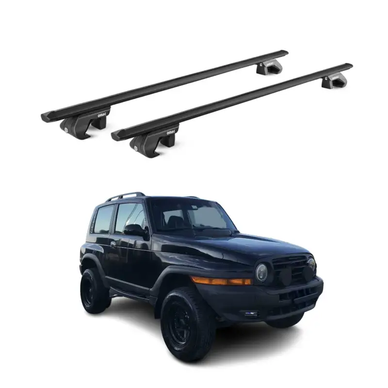 Dachträger Grundtäger für SsangYong Korando 1996-2006 3 tür 90kg Alu Schwarz ABE Rabatt