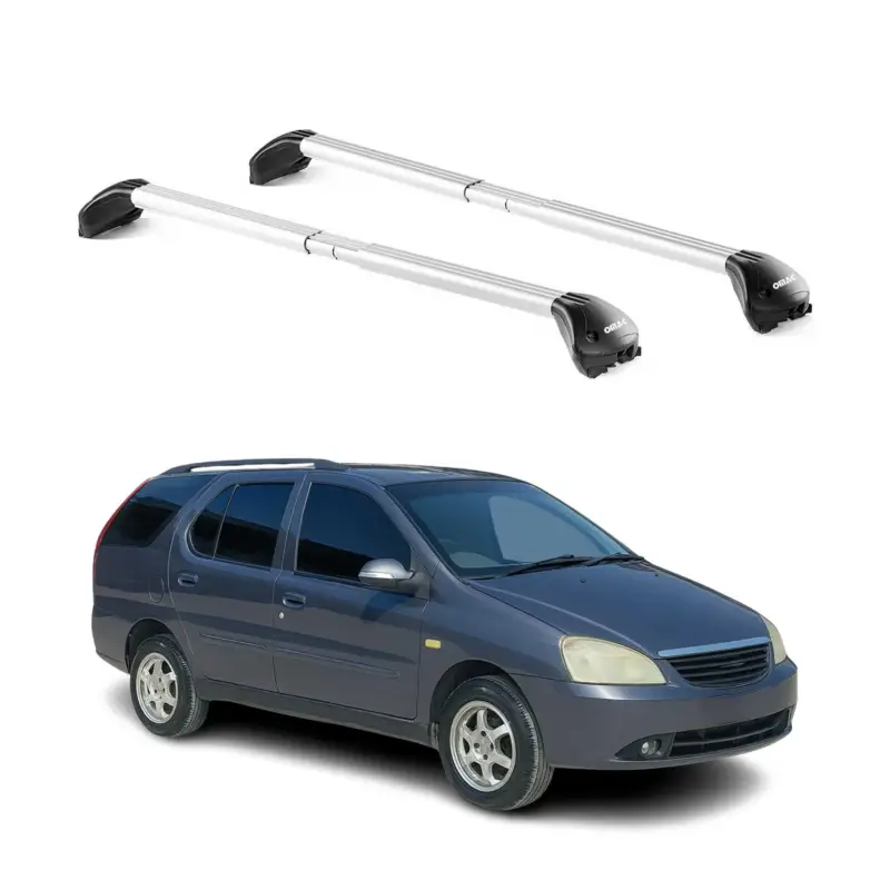 Saisonangebot Dachträger für Tata Indigo mk1 Kombi 2002-2006 5 tür 100kg Alu Silber 2x ABE
