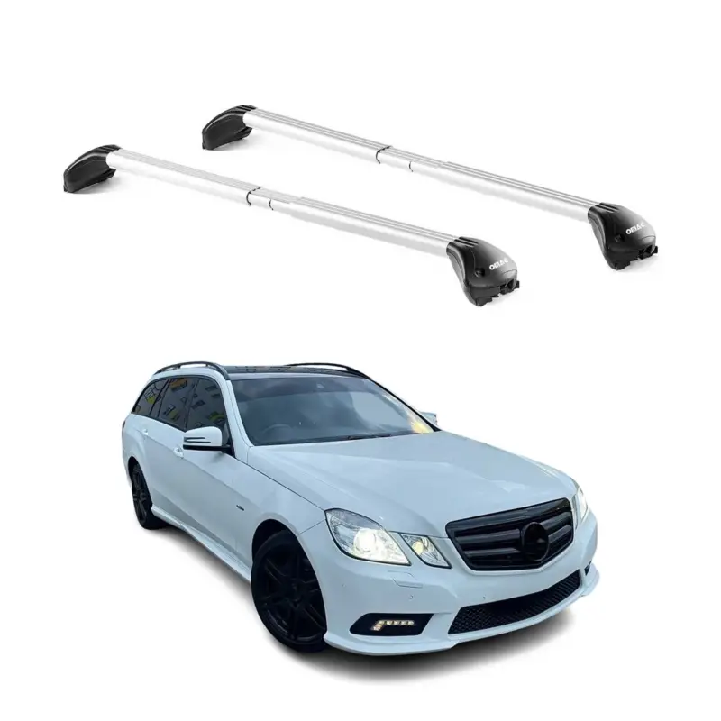 Preis Gesenkt Dachträger für Mercedes E Klasse S212 T-Modell 2009-2016 100kg Alu Silber 2x ABE