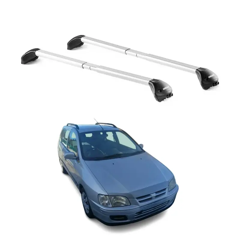 Dachträger für Mitsubishi Space Star mk1 2002-2005 FL 5 tür 100kg Alu ABE Silber Sofort Bestellen