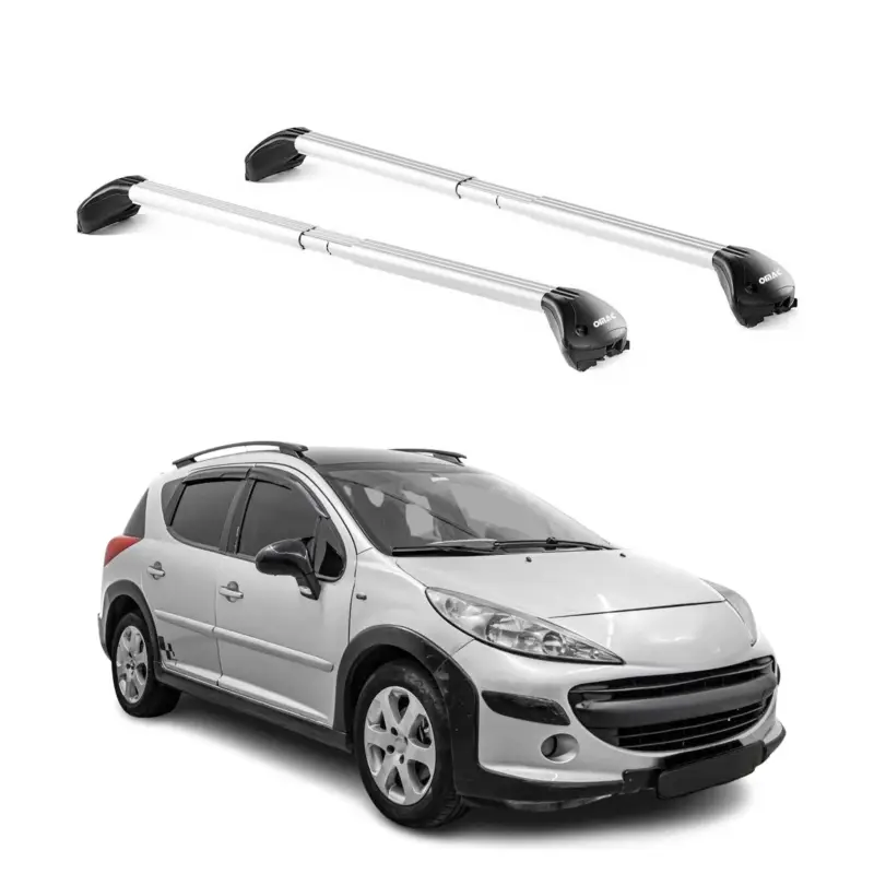 Dachträger Grundtäger für Peugeot 207 Kombi 2007-2012 5 tür 100kg Alu Silber ABE Neue Kollektion
