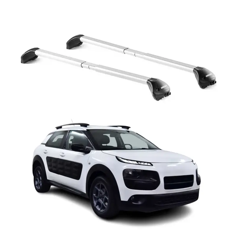 Dachträger Grundtäger für Citroen C4 Cactus 2015-2020 5 tür 100kg Alu Silber ABE Beliebt