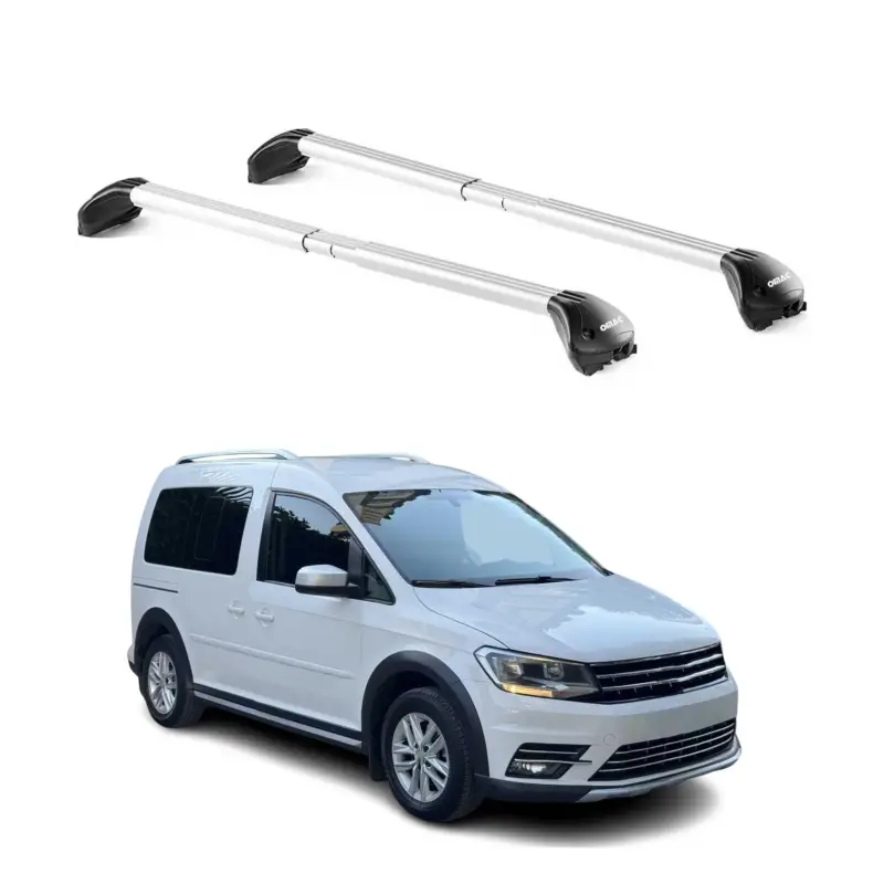 Dachträger Grundtäger für VW Caddy Alltrack 2015-2019 5 tür 100kg Alu Silber ABE Ausverkauf