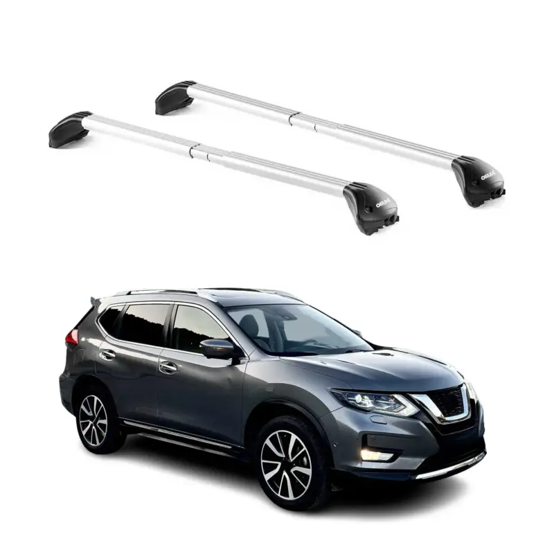 Dachträger Grundtäger für Nissan X-Trail T32 2014-2021 5tür 100kg Alu ABE Silber Versand Am Gleichen Tag