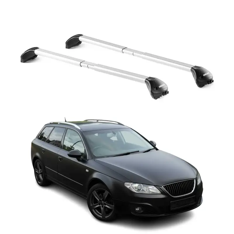 Must-Have Dachträger Grundtäger für Seat Exeo Kombi 2008-2013 5 tür 100kg Alu Grau 2x ABE