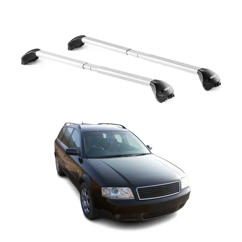 Dachträger Grundtäger für Audi A6 C5 Allroad 1999-2005 5tür 100kg Alu ABE Silber Neu Im Sortiment
