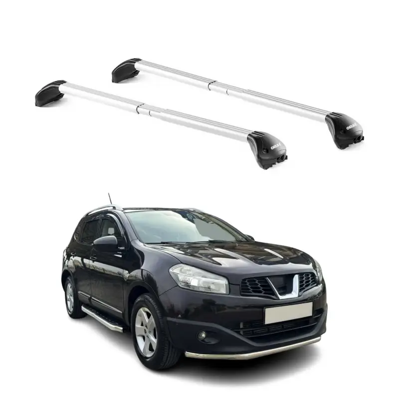 Dachträger Grundtäger für Nissan Qashqai J10 2006-2014 5tür 100kg Alu ABE Silber Solange Der Vorrat Reicht