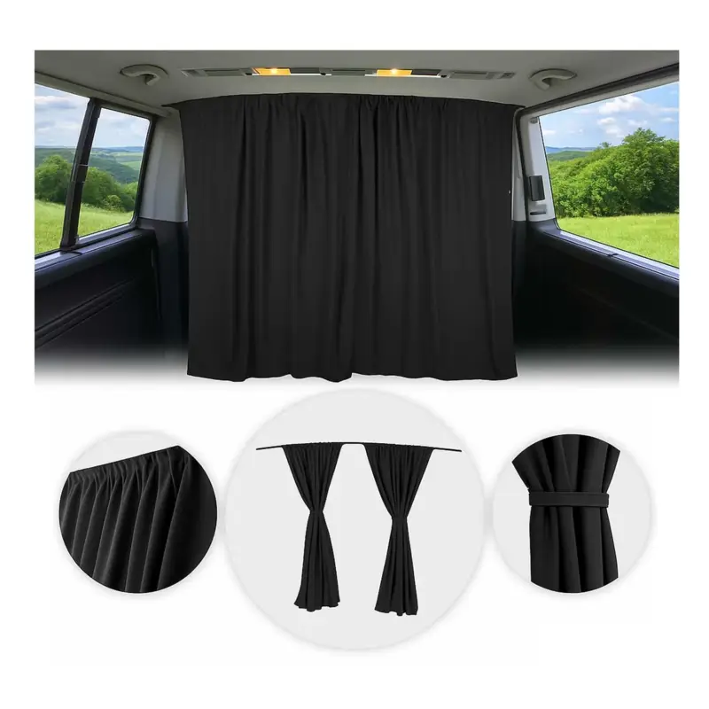 Nur Heute Maß Gardinen für Peugeot Boxer H3 Fahrerhaus Abtrennung Sonnenschutz Schwarz