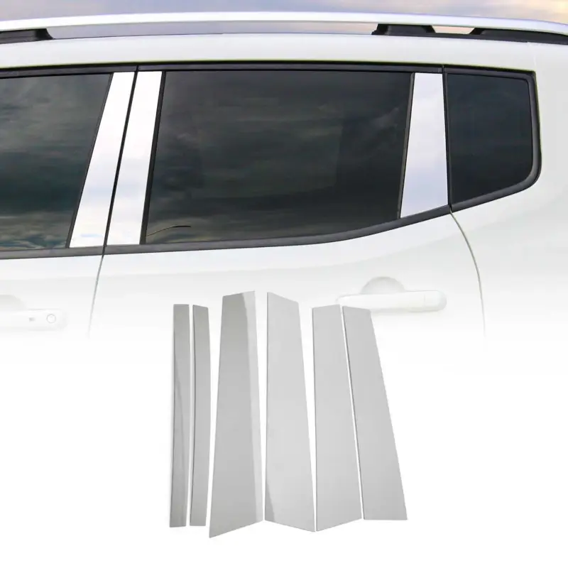 B-Säule C-Säule Türsäulen Verkleidung für Mercedes C Klasse 2014-2020 Chrom 6tlg Super-Preis