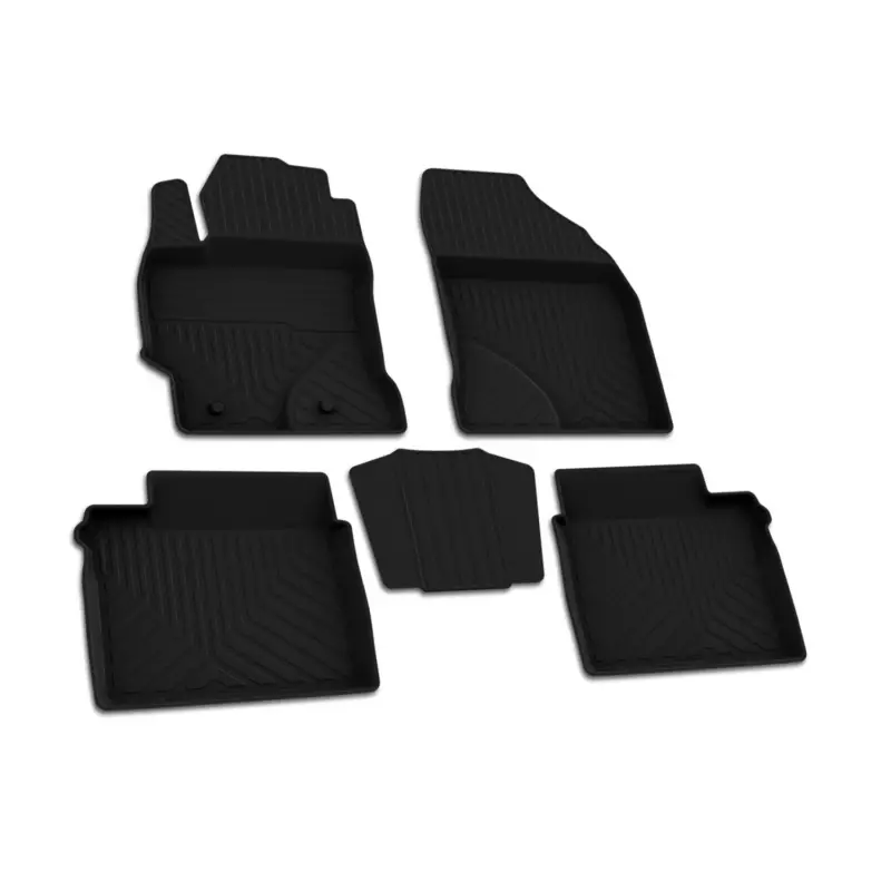 Finale Aktion Fußmatten 3D Automatten Gummimatten für Toyota Corolla 2013-2019 Schwarz 4x