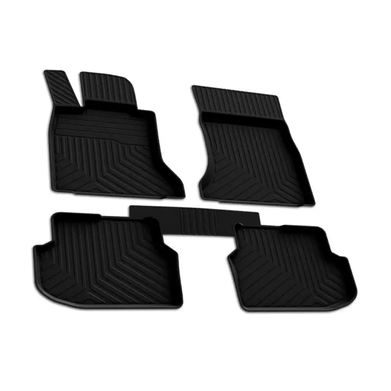 Sonderangebot Fußmatten 3D Automatten Gummimatten für BMW 5er F10 2010-2013 Gummi Schwarz 4tlg