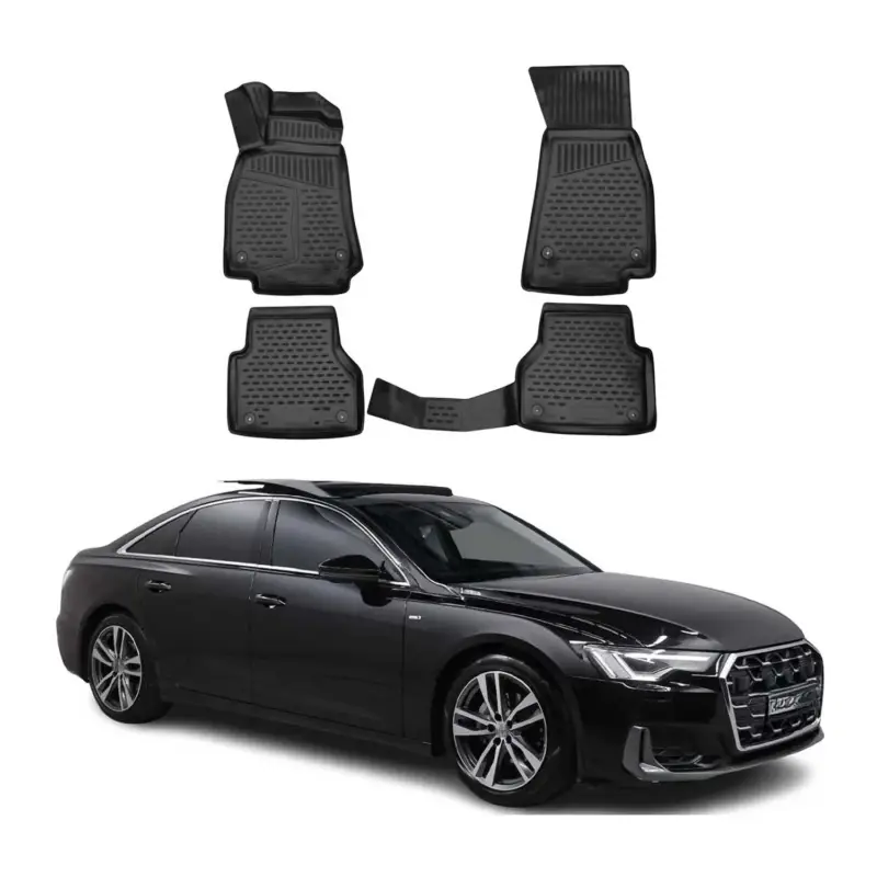 OMAC Gummimatten Fußmatten für Audi A6 Limo Avant Allroad C8 2018-25 Schwarz 4x Jetzt Bestellen