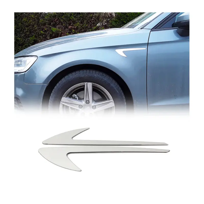 Seitenleiste Seitendekor Autodecor für Seat Leon 2012-2020 Edelstahl Chrom 2tlg Markenprodukt